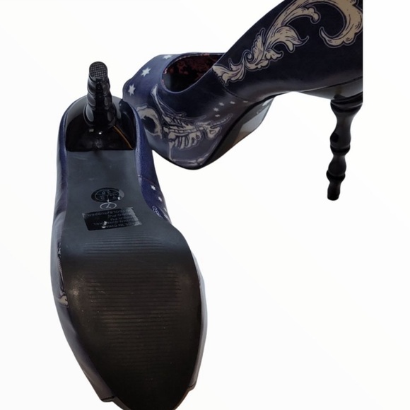 Ashen Bird Skeleton Too Fast Heels Size 7 - Picture 5 of 8